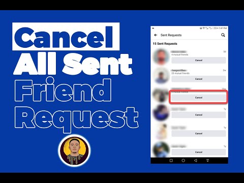 How to delete sent friend request on facebook