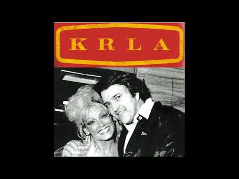 KRLA/AM Jim Pewter with guest Mamie Van Doren -- January, 1985