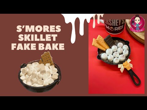 Let’s Fake Bake a mini S’mores Skillet! #fakebake #smores #peepthisyall