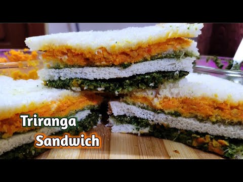 Triranga Sandwich | Veg Sandwich | Sandwich Recipe In Telugu | Independence Day Special recipe 🇮🇳