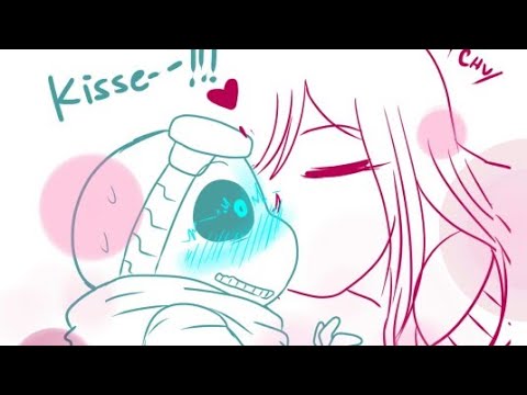 ECHO!Frisk Kisses TK!Sans (Undertale AU Comic Dub: QUANTUMTALE)