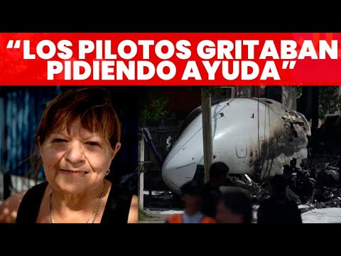 "SE ABRAZARON Y EXPLOTÓ": VIO A LOS PILOTOS DEL AVIÓN QUE SE ESTRELLÓ EN SAN FERNANDO