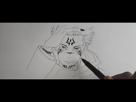 How To Draw Sukuna | Step By Step Easy | Jujutsu kaisen