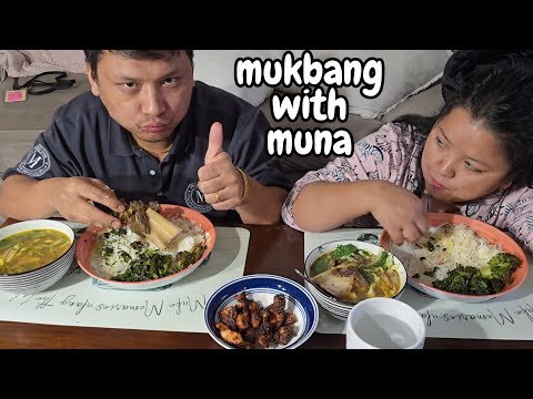 buff soup | chicken fry | broccoli Mukbang 🥰❤️| Nepali mukbang in america 🙏🙏 #mukbang