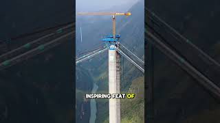 Defying Heights: The Birth of a Mountain Bridge #MountainBridge #EngineeringMarvel #HumanIngenuity