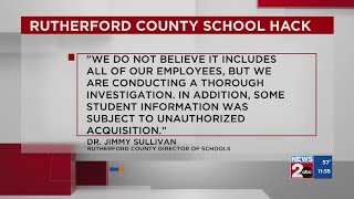 'Some' student information acquired in Rutherford County Schools hack