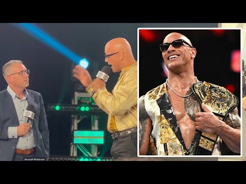 The Rock Disrespects Michael Cole at WWE World | WWE WrestleMania