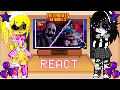 FNAF Girls Kids React - FNF FNAF All Stars - Gacha Nebula