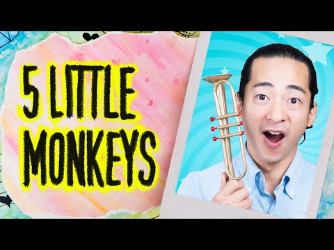 5 Little Monkeys | Kids Songs | Music With Masa | Made by Red Cat Reading