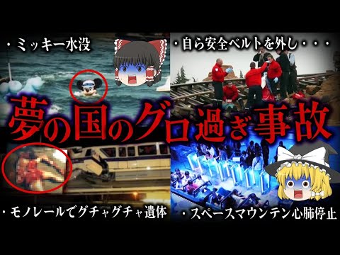 【ゆっくり解説】ディズニーで起きたエグすぎる事故８選・・・