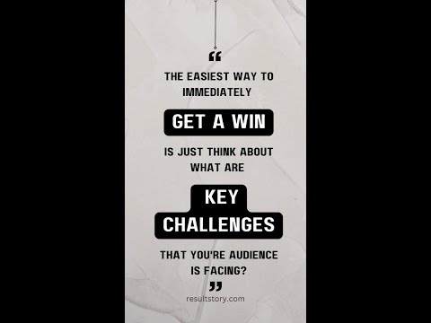 👉Are you aware of the key challenges your audience is facing?