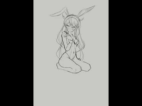 Bunny Girl IRyS【Speedpaint】#Shorts #IRySart