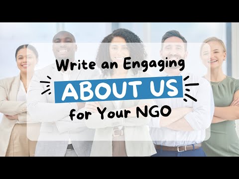 How to Write an Impressive About Us Page for Your NGO