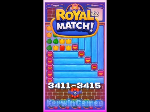 Royal Match Level 3411 3412 3413 3414 3415 - No Boosters Gameplay