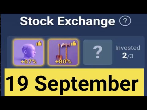 x empire investment fund 19 september | today combo | stock exchange