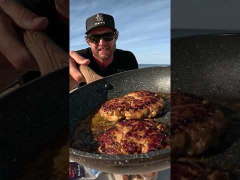 SAUSAGE BURGERS - Must Try... #fishing #fishingvideo  #catchandcook #cookingoutdoors #outdoors