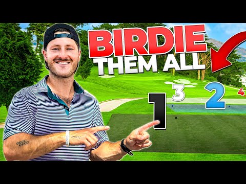 I tried to make a birdie from every tee box on this course