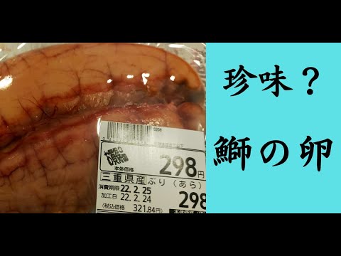 【珍味？】ブリ（鰤）の卵を食べてみた。煮つけにしたら意外と美味しい