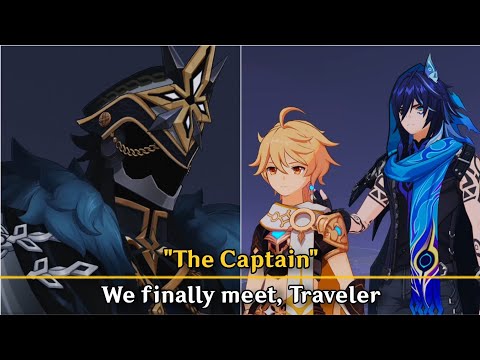 Traveler meets Capitano and Ororon for the first time | Cutscene Animation Genshin Impact 5.1