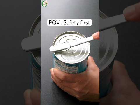 Have U ever had an accident with cans? #ninjatechnique #kitchenhacks #sattvikkitchen #safety #hack