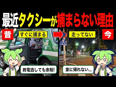 【実話】最近タクシーが捕まらない理由【ずんだもん＆ゆっくり解説】