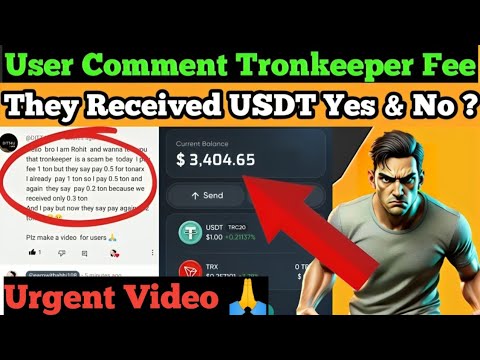 Tronkeeper withdraw problem || Tronkeeper new update || Tronkeeper real or fake | Tronkeeper listing