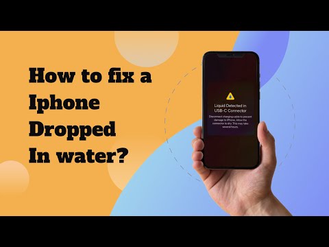 How to fix a iphone dropped in water? 2024