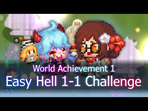 Easy Hell 1-1 Challenges | Guardian Tales World Achievement 1