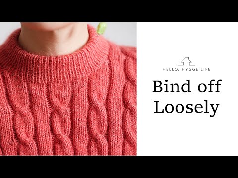 Bind off loosely / ゆるめの伏せ止め