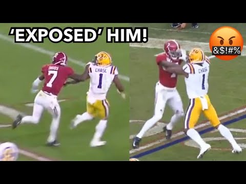 Ja’Marr Chase vs Trevon Diggs (WR Vs CB Matchup) Alabama vs LSU 2019 highlights