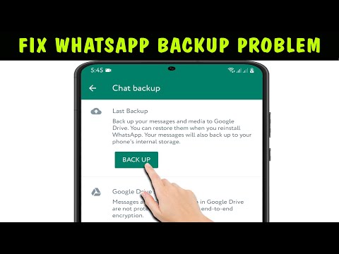 Fix WhatsApp Backup Problem Solved 2024 || WhatsApp Backup Not Working Problem Solved