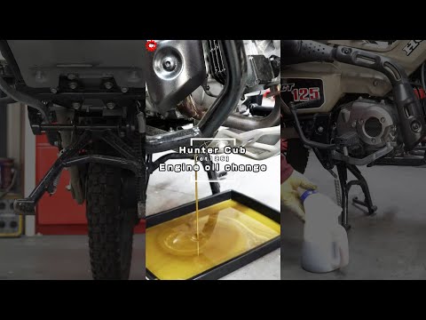 #Shorts｜[CT125] 4st Engine Oil Change Procedure and Method｜ハンターカブのエンジンオイル交換