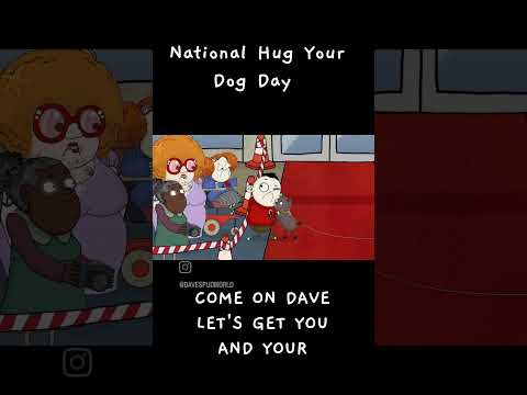 Have you hugged your dog today? 🐶 #hugyourdogday #NHYDD #animation #cartoons #davespud #kidstv