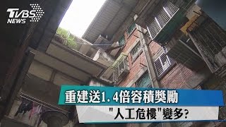 重建送1.4倍容積獎勵 「人工危樓」變多？