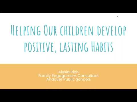 Establishing positive habits and routines