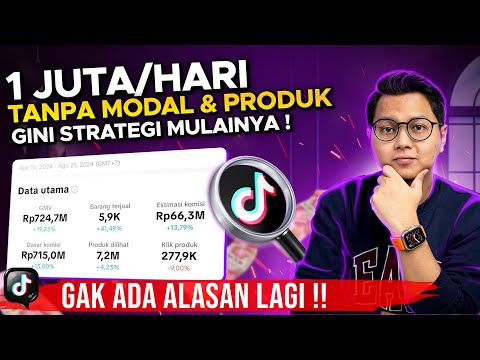 GAJIAN 1 JUTA PERHARI DARI TIKTOK TANPA ADA MODAL DAN PRODUK DI AWAL, GINI STRATEGINYA !