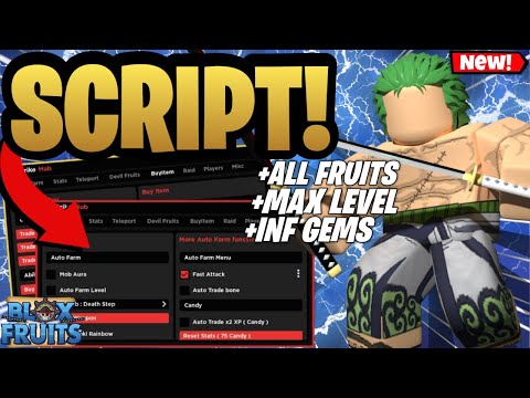 *BEST* BLOX FRUITS SCRIPT / HACK GUI | AUTO FARM | GIVE ALL FRUITS | FRUIT RAIN | *PASTEBIN 2024*