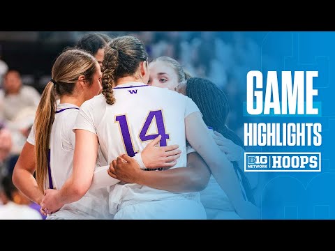 Utah at Washington | Highlights | Big Ten Women’s Basketball | 12/14/24