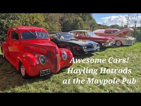 Awesome Cars! The Hayling Hotrods showing their vehicles at the Maypole Pub, Hayling Island