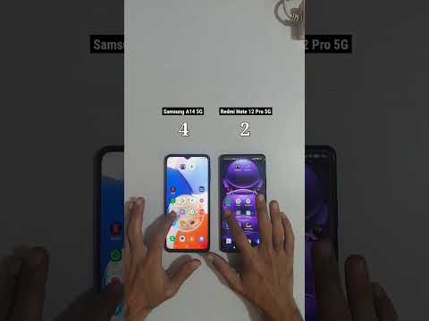 Samsung A14 5G vs Redmi Note 12 Pro 5G Speed Test #shorts #viral #youtubeshorts #shortvideo #redmi