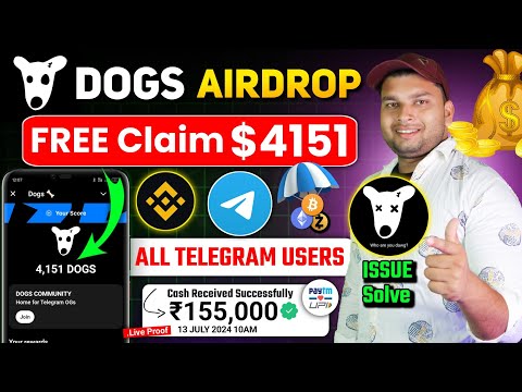 Dogs Airdrop Telegram Claim Now | Dogs Airdrop | Dogs Airdrop Withdrawal | Dogs Coin Airdrop