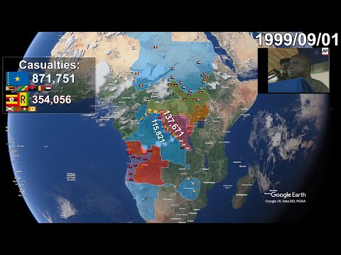 African World War (Second Congo War) using Google Earth