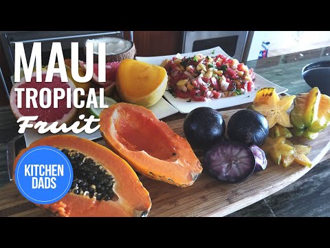 Tropical Fruit in Maui | Napili Farmers Market | Kitchen Dads Cooking in Maui