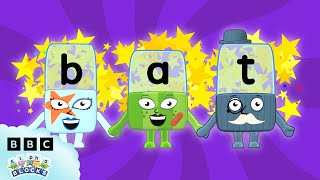 CVC Words with the letter A and T | Learn to Read | @officialalphablocks