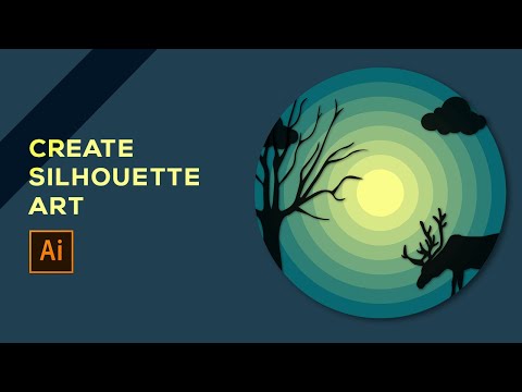 SILHOUETTE ART IN ADOBE ILLUSTRATOR | EASY TUTORIAL