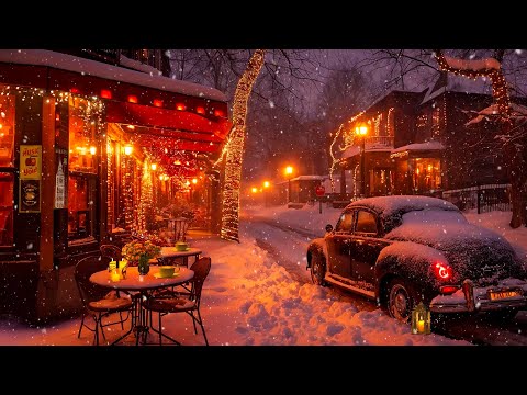 ❄️ Enjoy The Winter Atmosphere with Relaxing Jazz Music for a Good Mood ☕ A Cozy Coffee Corner