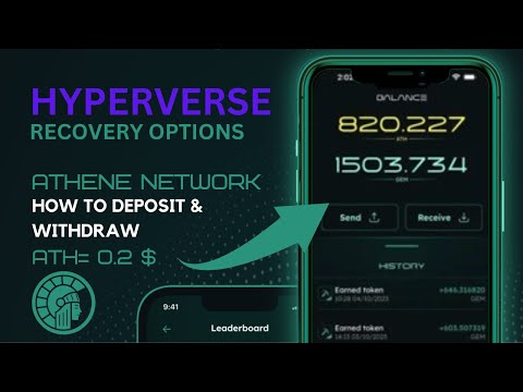 HYPERVERSE RECOVERY OPTIONS: HOW TO DEPOSIT AND WITHDRAW ATH COIN ON ATH GAMING FROM ATHENE NETWORK