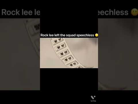 Rock lee left the squad speechless 😶!?!?