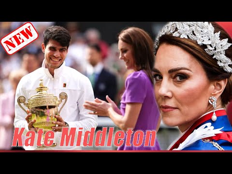 Kate Middleton stuns at Wimbledon presenting trophy to winner Carlos Alcaraz