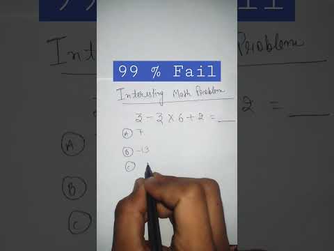 99 %Fail | BODMAS | 6÷2(1+2) |  Intresting Questions of math #shorts #viral #trending #maths